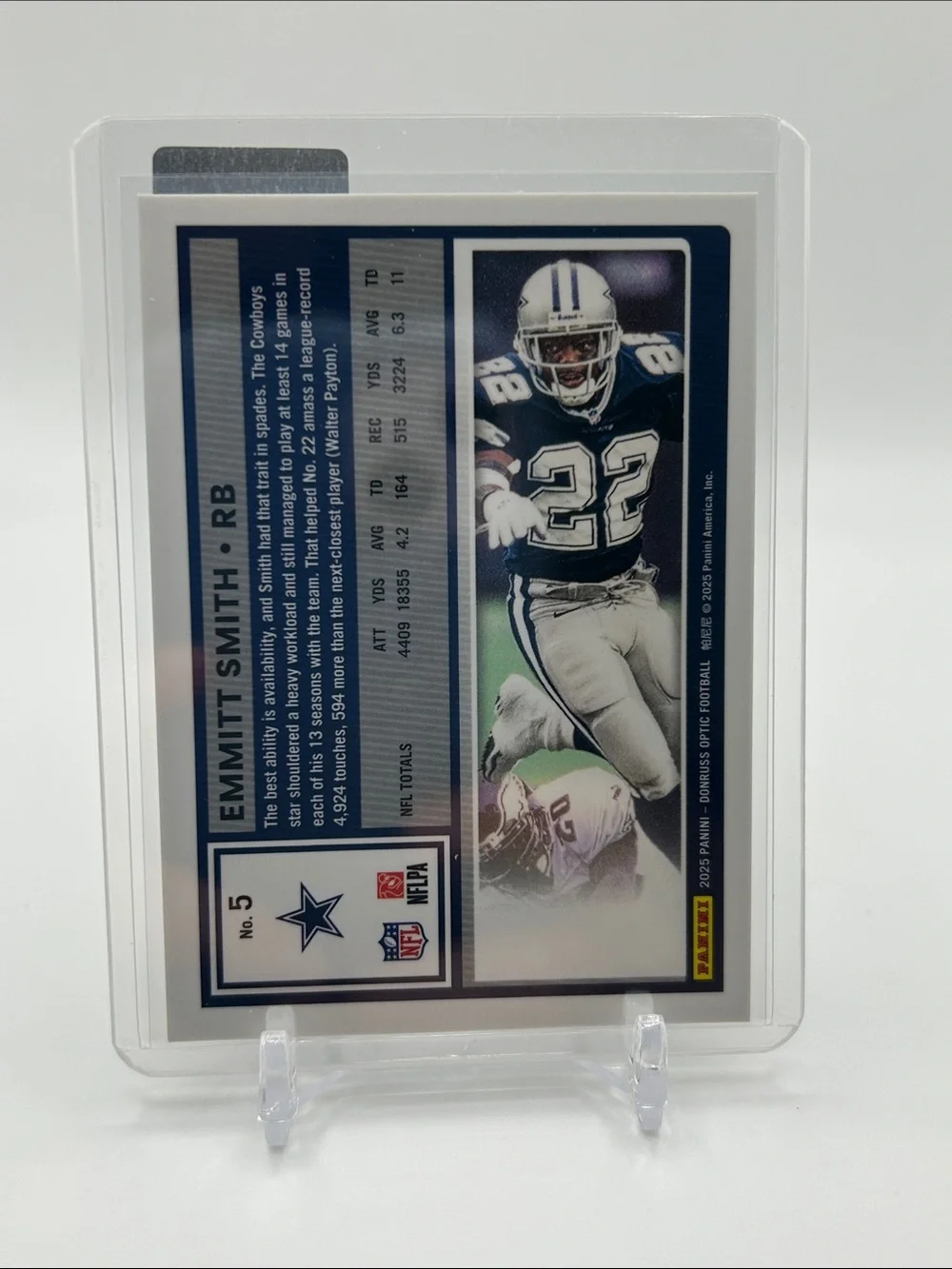 Emmitt Smith Dallas Cowboys Football Trading Card 🏈